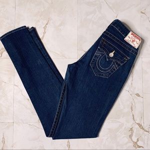True Religion Jodie Dark Wash Skinny Jeans Sz 27